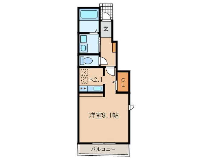 ヴィラの物件間取画像