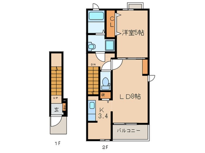 ガーデンハウスミズキⅡの物件間取画像