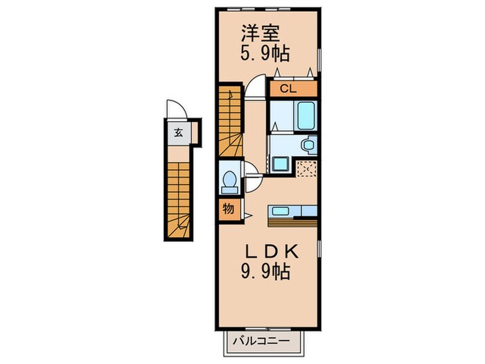 カルア千成の物件間取画像