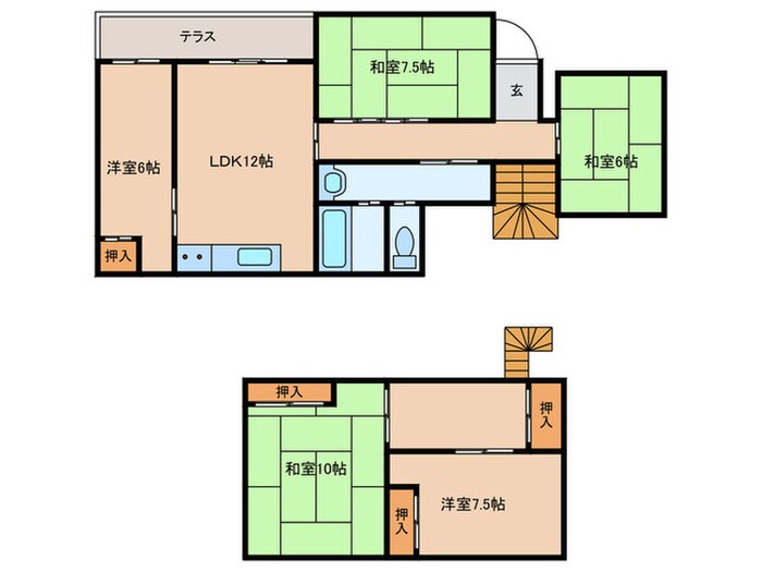千種区戸建の物件間取画像