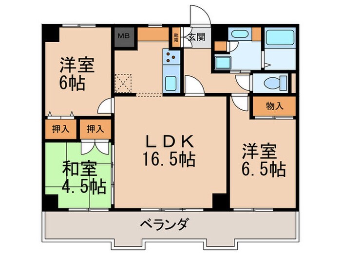 パルナス猪高台の物件間取画像