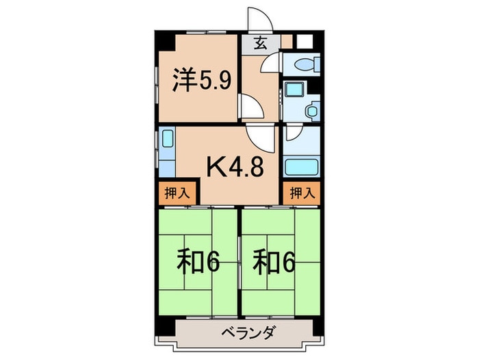 イナガキビルの物件間取画像