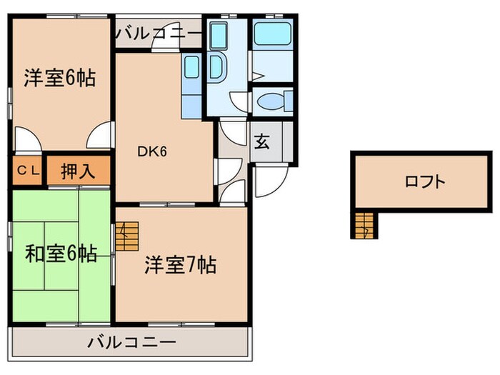 ヴィラパ－クⅡの物件間取画像