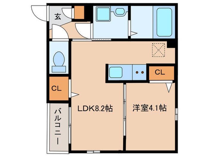 TIDA　高畑の物件間取画像