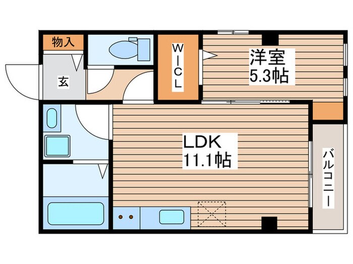 プラティーヌ千代田の物件間取画像