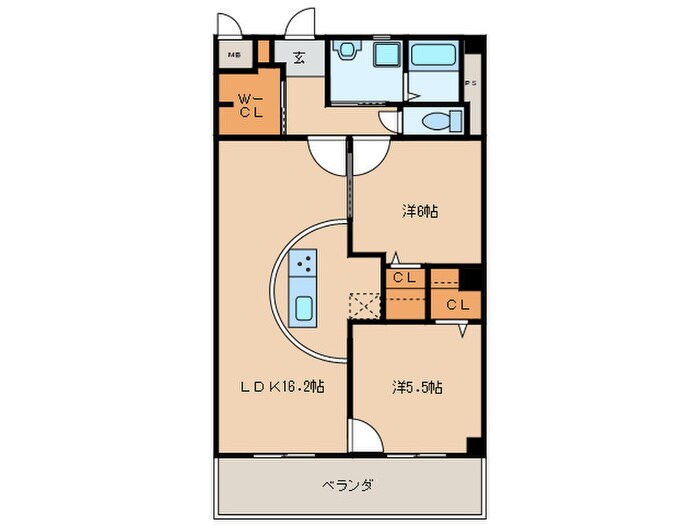 平野マンションⅡの物件間取画像