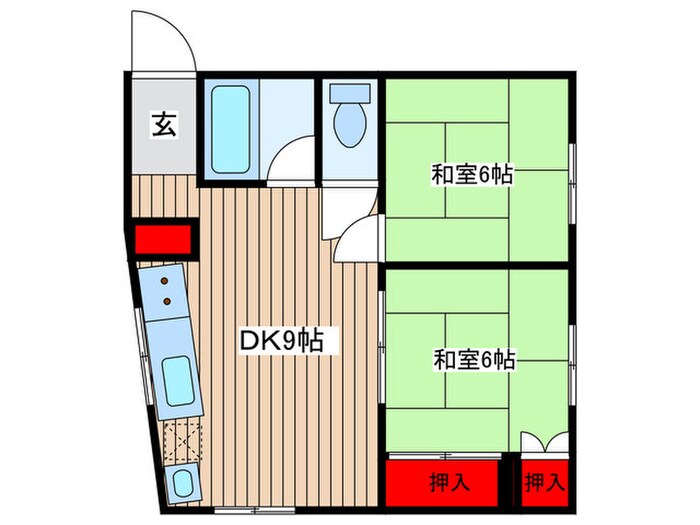 矢野ﾋﾞﾙの物件間取画像