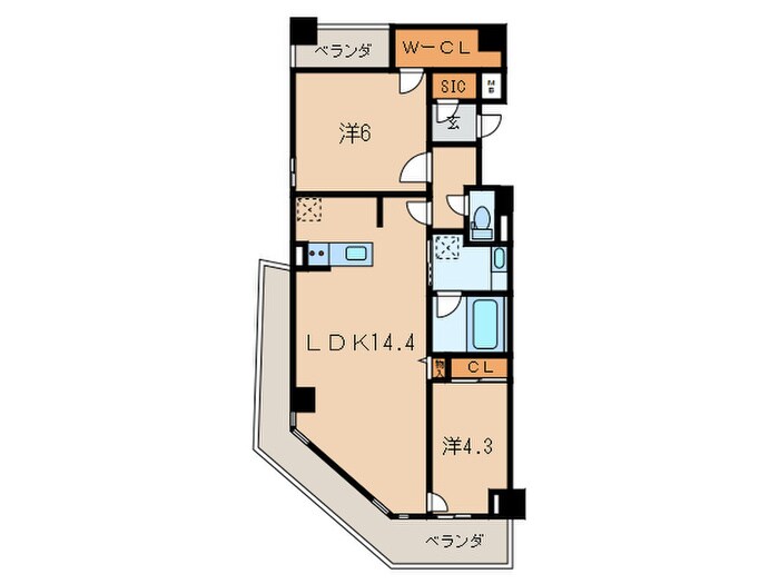 RESIDENCE TACHIBANAの物件間取画像