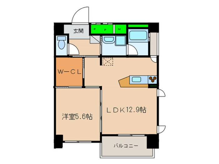 ＡＱＵＡ　ＳＴＡＧＥ１の物件間取画像