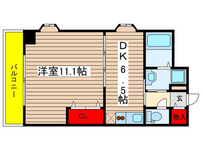 フロ－ラル泉の物件間取画像