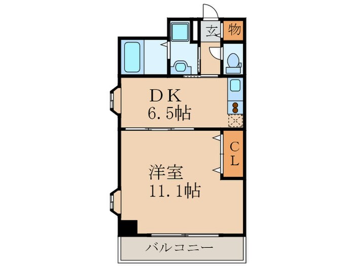 フロ－ラル泉の物件間取画像