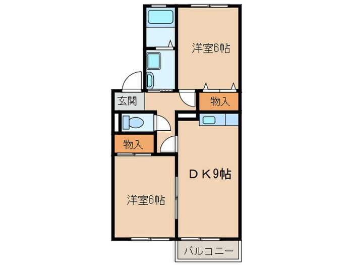 フロイデ山本の物件間取画像