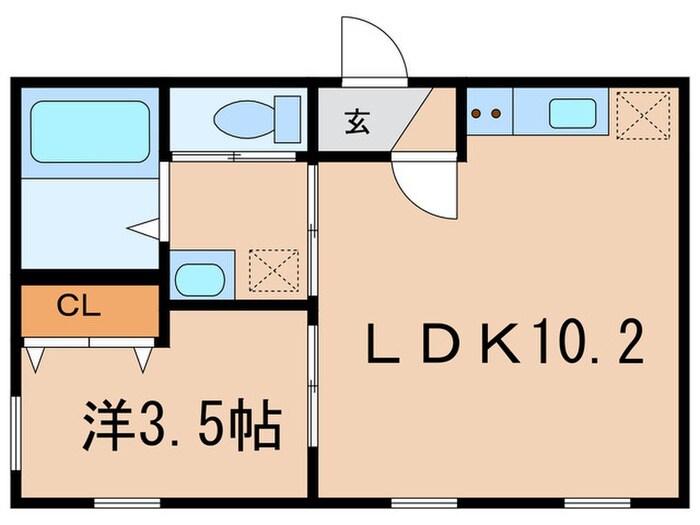 ｳﾞｧﾝｸｰﾙKUROKAWAの物件間取画像