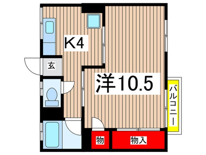 ベルデ表山の物件間取画像