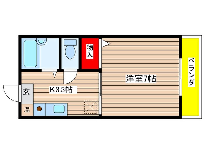 ジュネス土原の物件間取画像