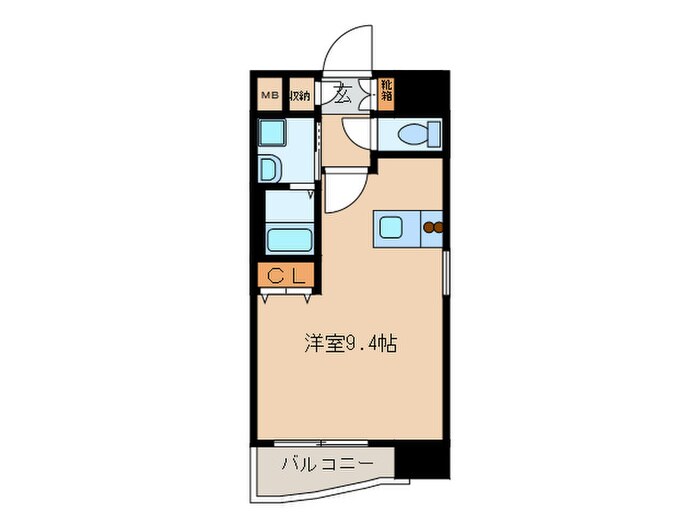 ﾌﾟﾚｻﾝｽ名古屋駅前ｳﾞｪﾙﾛｰﾄﾞ(1103)の物件間取画像