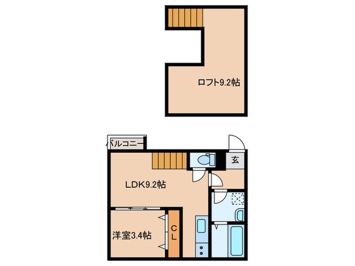 アンピオ八田の物件間取画像