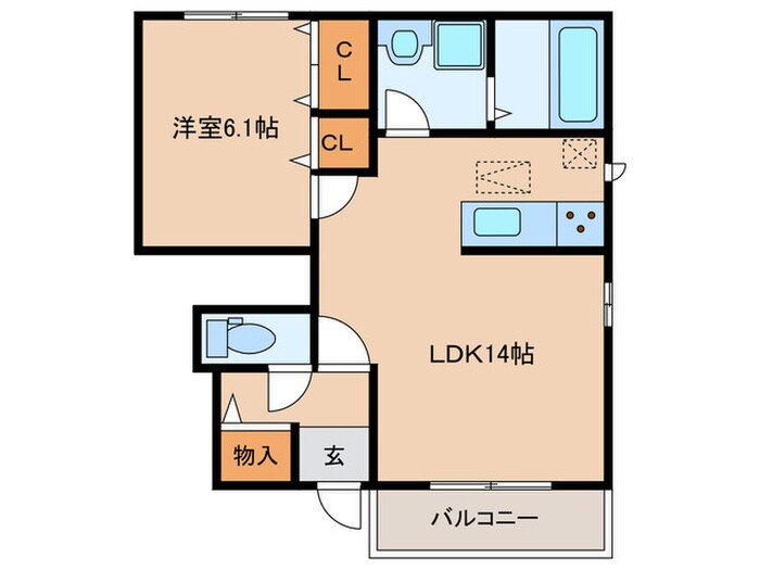 スーリールの物件間取画像