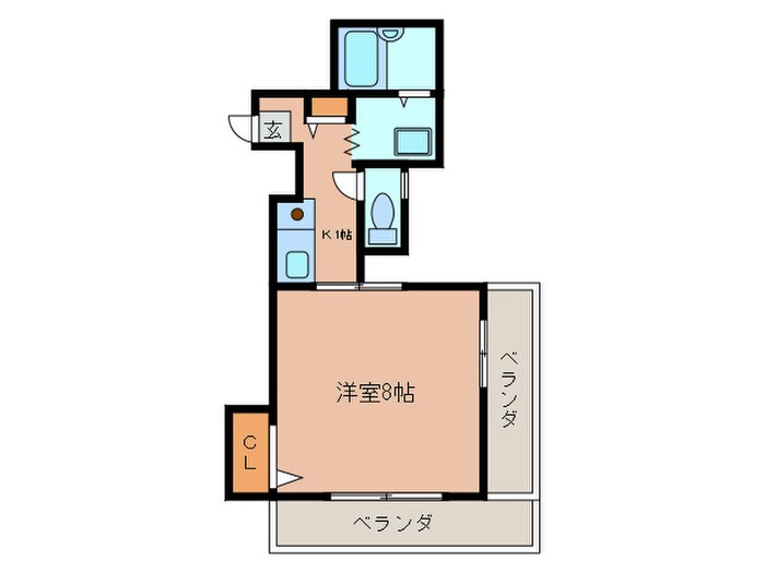 ソレイユ生駒の物件間取画像