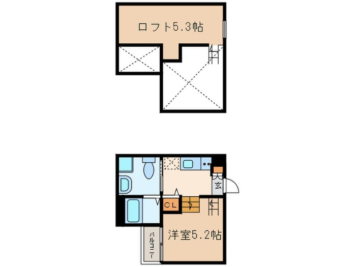 Mont　cypresの物件間取画像