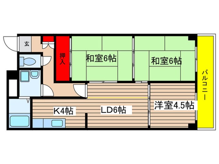 レジデンス泉の物件間取画像
