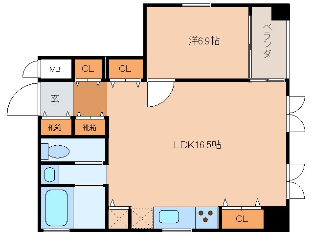 ＦＯＮＴＡＮＡの物件間取画像