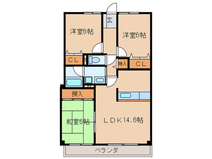 グランハ－トの物件間取画像