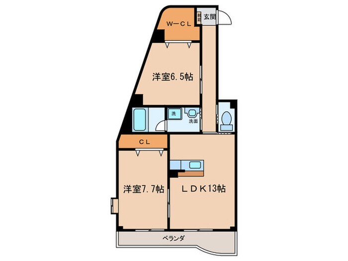 ファミーユ戸田の物件間取画像