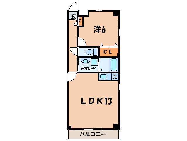 コンフォ－ト宮脇町の物件間取画像