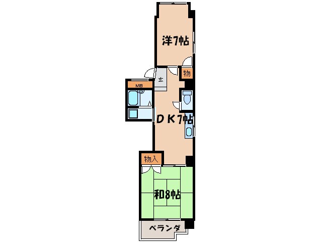 グリーンビルの物件間取画像