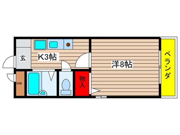 マンション表台の物件間取画像