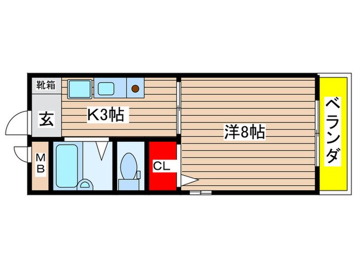 マンション表台の物件間取画像