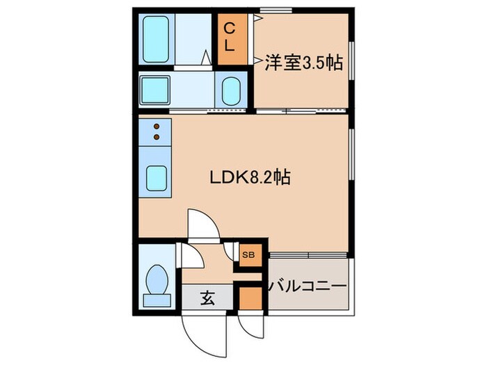 Cherim 本陣十王町 Southの物件間取画像