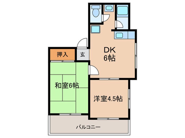 クオーレ稲島の物件間取画像