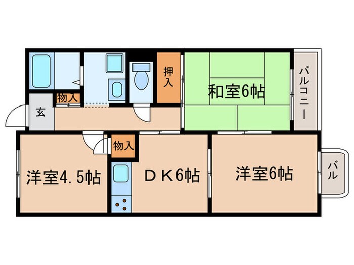 ロイヤルハイツ日和の物件間取画像