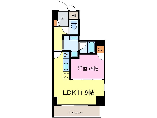 スタジオスクエア大須の物件間取画像