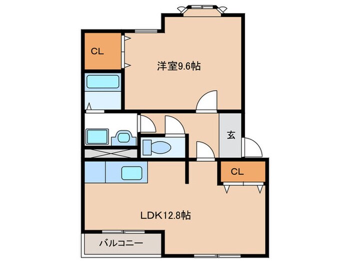 Ⅲ・アンジェラスの物件間取画像