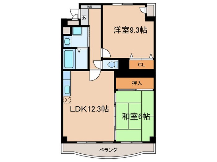 エ－リス庄内の物件間取画像