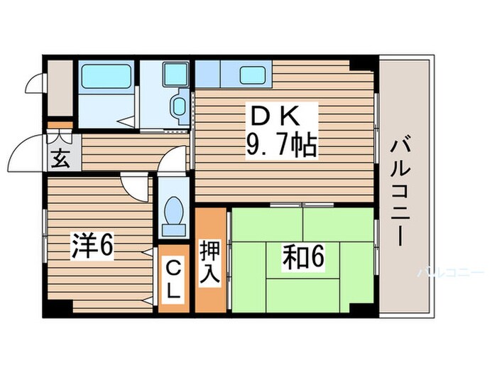 サザンヒルズの物件間取画像