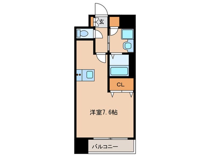ﾌﾟﾚｻﾝｽ名古屋STATIONﾋﾞｰﾌﾚｯｸｽの物件間取画像