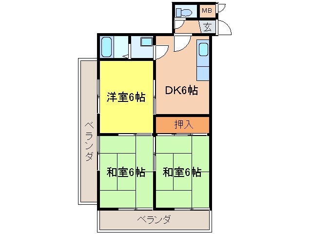 メゾン井川の物件間取画像