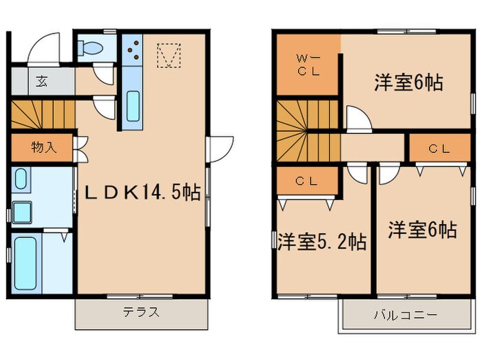 シャイネンドルフE棟の物件間取画像