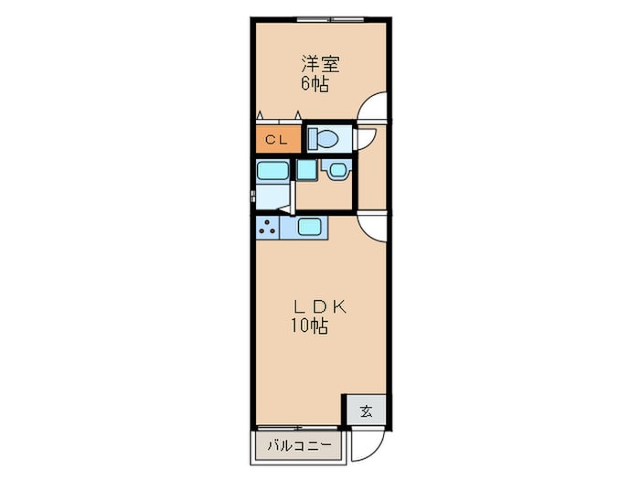 ｱﾝﾌﾟﾙｰﾙﾘｰﾌﾞﾙｴｽﾍﾟﾗﾝｻの物件間取画像