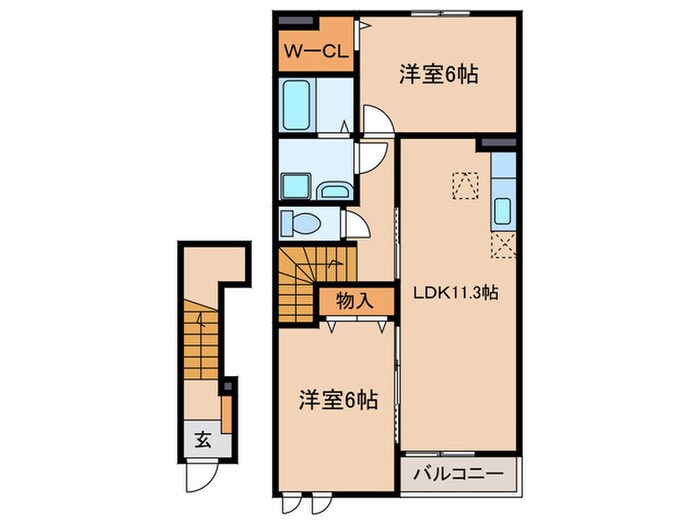 アルモニ－の物件間取画像