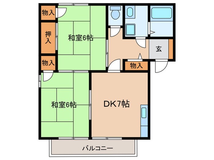 ウッドパレス旭の物件間取画像