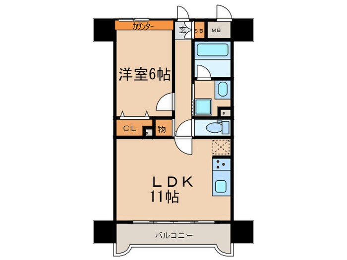 サンエスケ－イワタ名城の物件間取画像