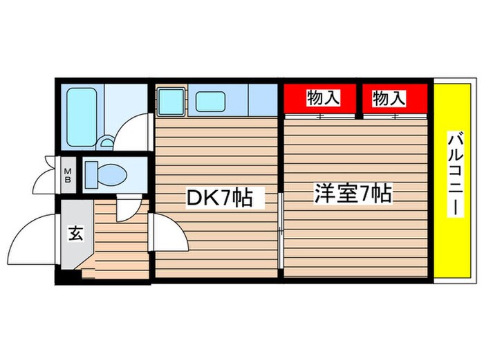 第２栄スカイタウンの物件間取画像