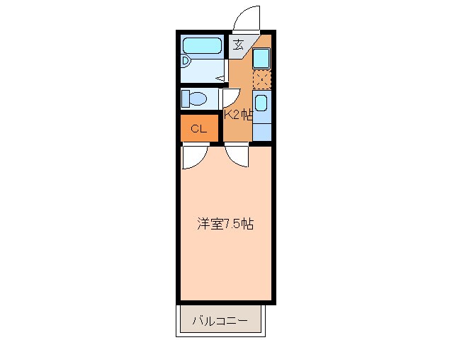 スプリングコ－トＣの物件間取画像