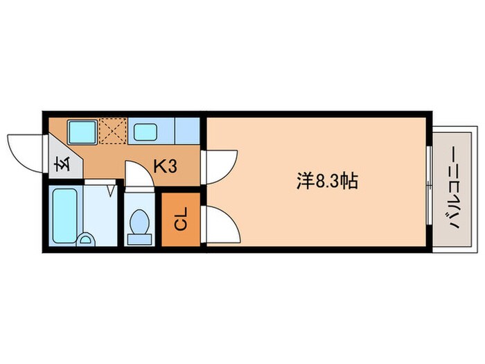 スプリングコ－トＣの物件間取画像