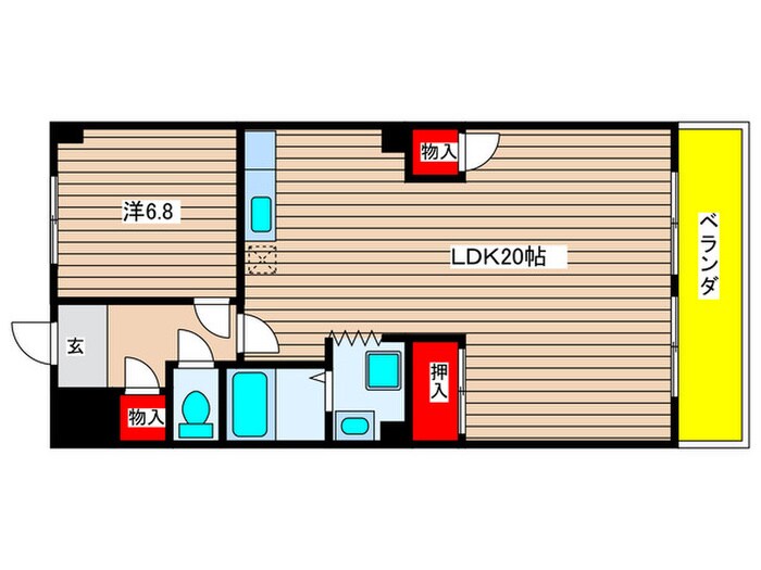 第２橘ハイツの物件間取画像